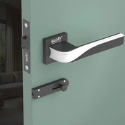 Gloxy Morza Series Black Finish Mortise Bathroom Door Latch Lock With Handle