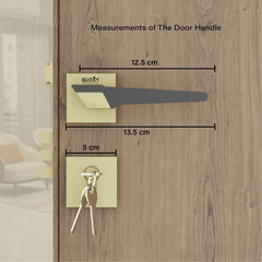Mortise Door Handles Main Door Lock Handles Set with 3 Keys for Safety of Home | Bedroom, Office, Hotel, Home(Antique)-by GLOXY®