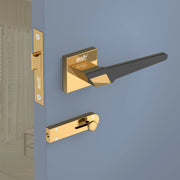 Gloxy Sento Series Gold Finish Mortise Bathroom Door Latch Lock With Handle