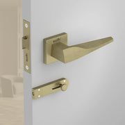 Gloxy Oxlar Series Antique Finish Mortise Bathroom Door Latch Lock With Handle