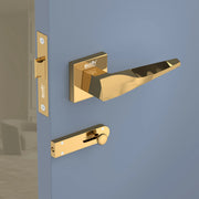 Gloxy Oxlar Series Gold Finish Mortise Bathroom Door Latch Lock With Handle