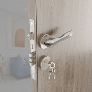 Gloxy Cavin Series Satin Chrome Finish Mortise Main Door key Lock With Handle