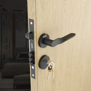 Gloxy Revok Series Black Finish Mortise Main Door key Lock With Handle