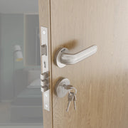 Gloxy Tavin Series Satin Chrome Finish Mortise Main Door key Lock With Handle