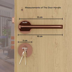 Mortise Door Handles Main Door Lock Handles Set with 3 Keys for Safety of Home | Bedroom, Office, Hotel, Home(Antique)-by GLOXY®