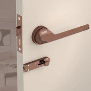 Gloxy Garnik Series Rose Gold Finish Mortise Bathroom Door Latch Lock With Handle
