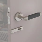 Gloxy Velto Series Satin Chrome Finish Mortise Bathroom Door Latch Lock With Handle