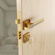 Gloxy Turox Series Gold Finish Mortise Main Door key Lock With Handle