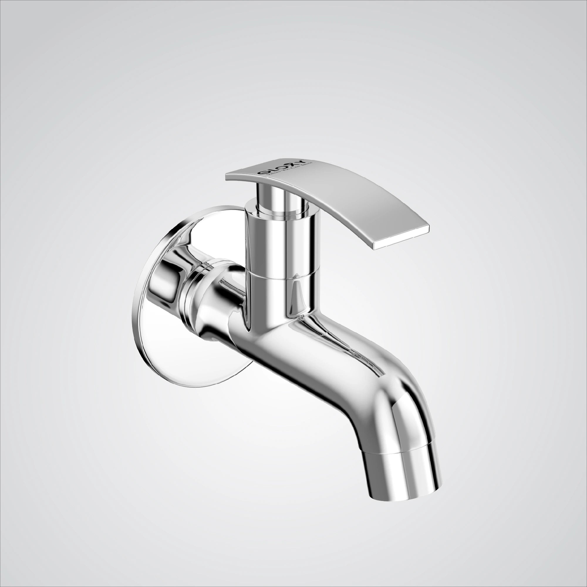 Chrome Finish Wall Mount Brass Short Body Faucet Tap Valve for Bathroom, Kitchen, Wash Basin Water Tap (Delight)-by GLOXY®