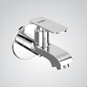 Chrome Finish Quarter Turn Bib Cock Brass Faucet Water Tap for Bathroom Washbasins, Gardens & Kitchen Sinks (Jet+)-by GLOXY®