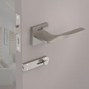 Gloxy Barno Series Satin Chrome Finish Mortise Bathroom Door Latch Lock With Handle