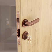 Gloxy Tavin Series Rose Gold Finish Mortise Main Door key Lock With Handle