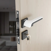 Gloxy Laxon Series Black Finish Mortise Main Door key Lock With Handle