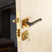 Gloxy Orbix Series Gold Finish Mortise Main Door key Lock With Handle