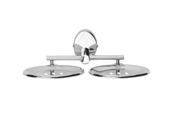 Oval Shape Stainless Steel Double Soap Holder for Bathroomby 