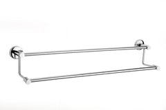 Stainless Steel 2 Layer Silver Towel Rod