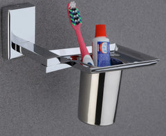 Stainless Steel SS304 Toothbrush Holder (Silver)-by GLOXY®