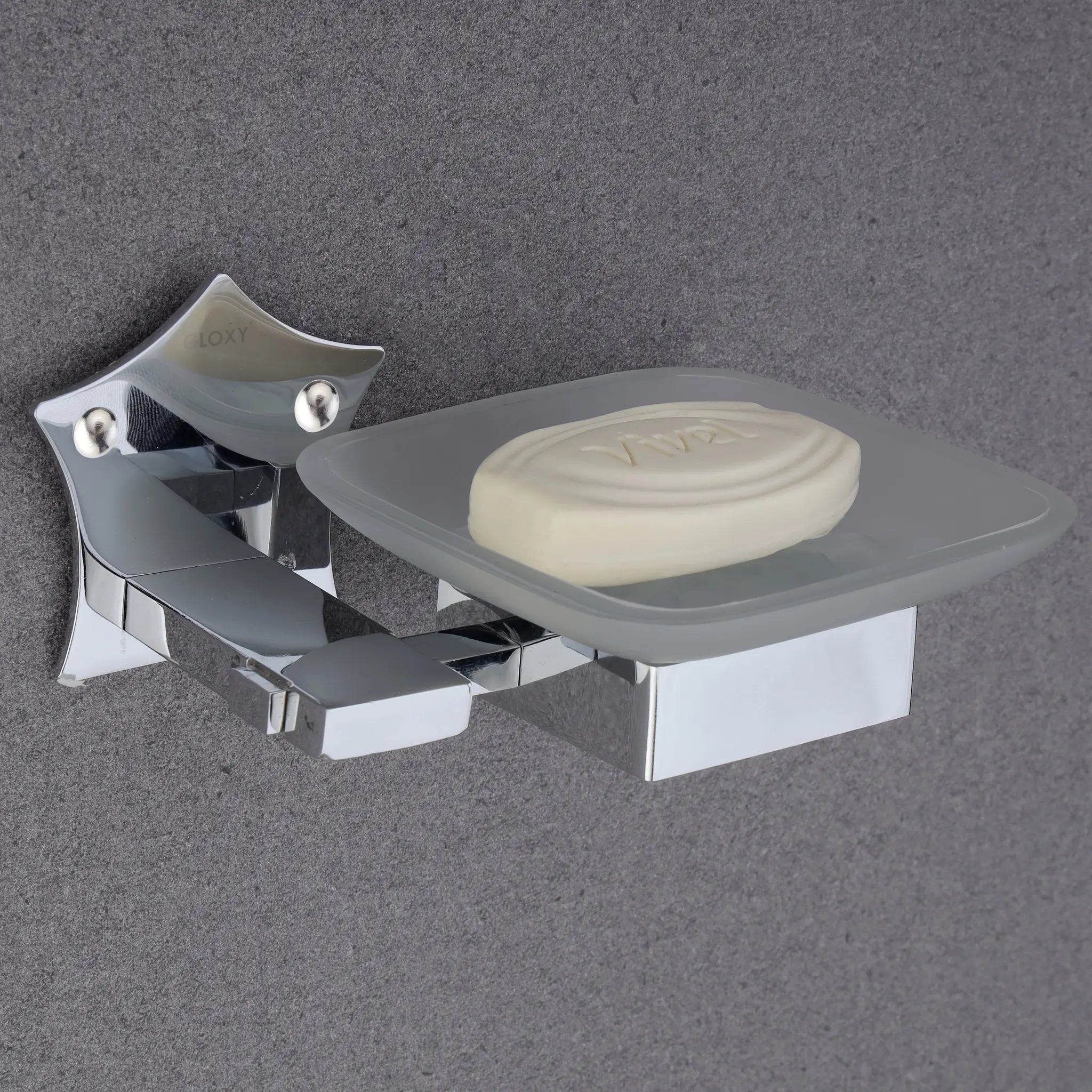 Star Shape Stainless Steel SS304 Single Soap Holder (Silver)-by GLOXY®