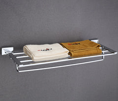ICON Shape Stainless Steel SS304 Towel Rack (24 inch, Silver)-by GLOXY®