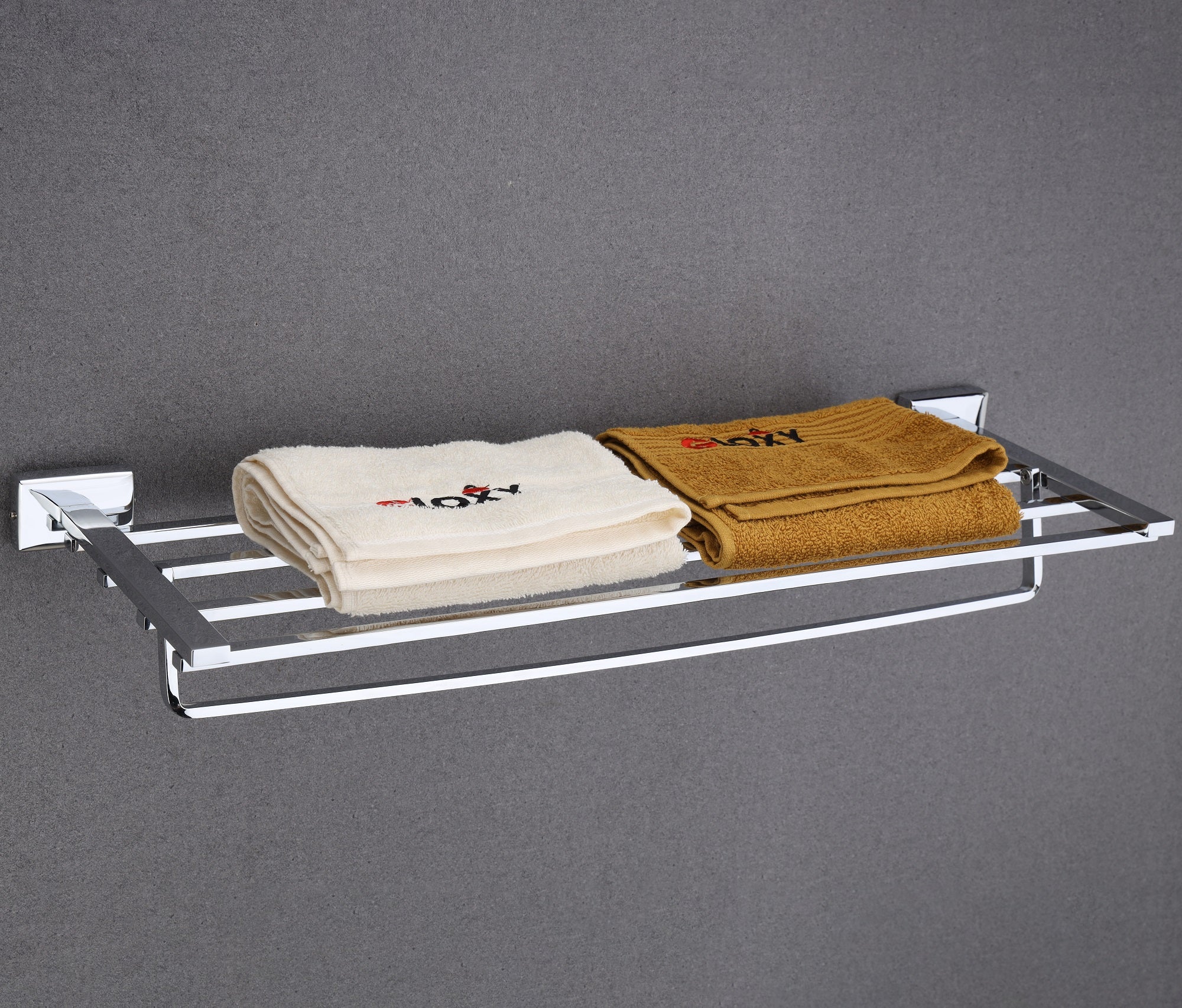 ICON Shape Stainless Steel Silver Towel Rack