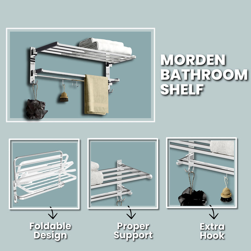 Modern Bathroom with Towel Rack
