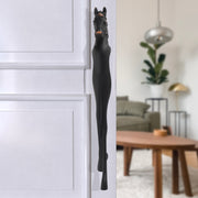 Black colour Horse Shape Aluminum Push & Pull Vintage Main Door Handle