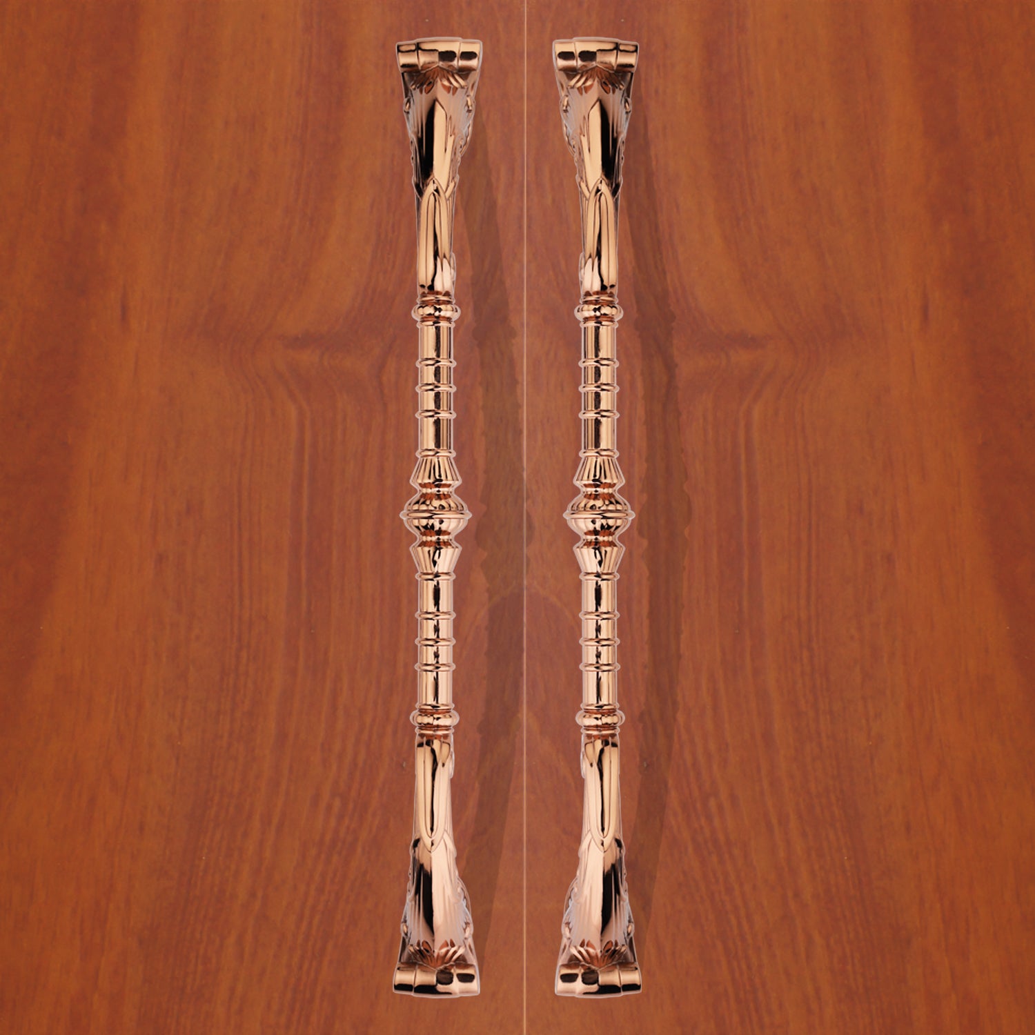 GLOXY Aluminium 20.5 inch Door Handle Decorative Push & Pull Door Handle Knocker with Vintage Antique Classy Look for Glass and Wooden Door