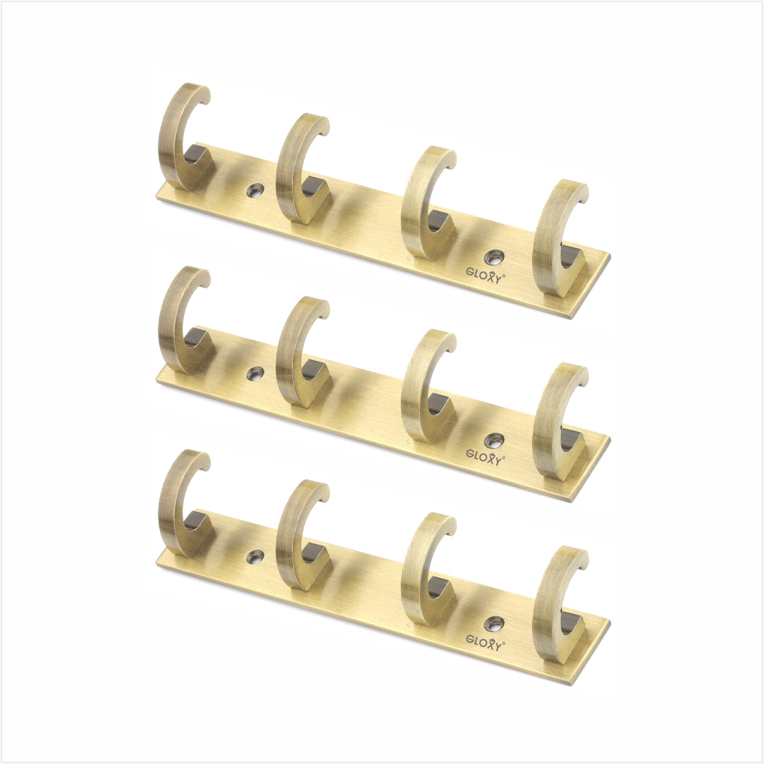 Antique Back Door Hanger khutti Hooks Plate in Kaju Shape Aluminium Wall Mounting