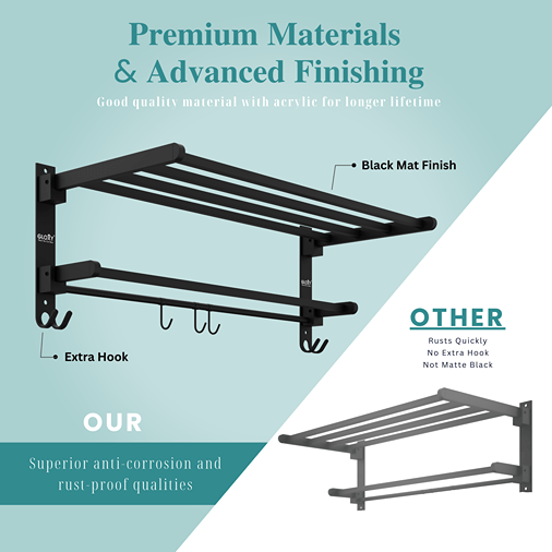 Towel Rack for Bathroom with Hanger