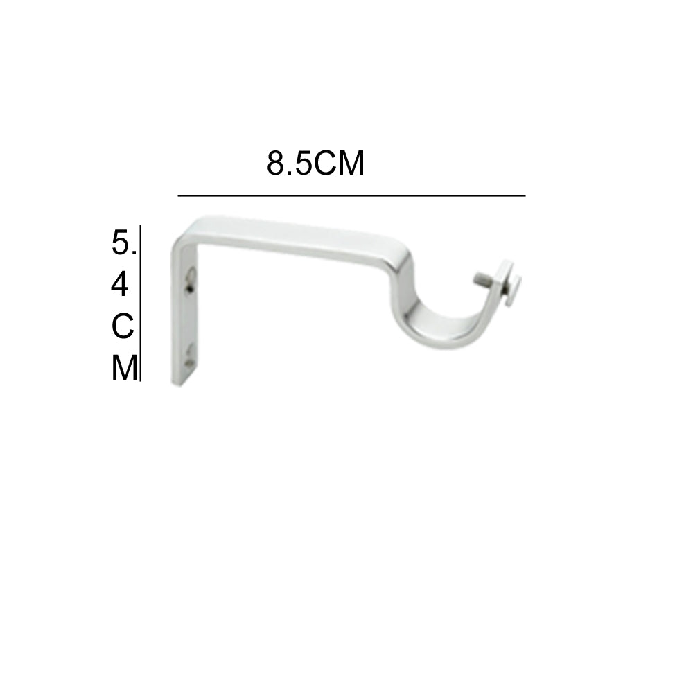 Double Diamond Aluminium Curtain Bracket with Support (Maroon)