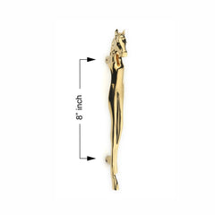 GLOXY ENTERPRISE Horse Shape Door Handles for Main Door Handle Decorative Wooden & Glass Door, Push Pull Handles for All The Doors of Houses, Offices, Hotels -Gold Finish