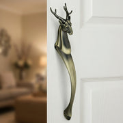 Gloxy Deer Shape Aluminium Door Handle Front Door 21 Inch -Antique