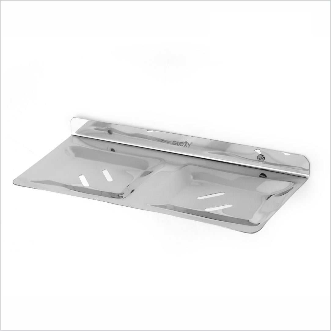 Stainless Steel Square Double Soap Holder