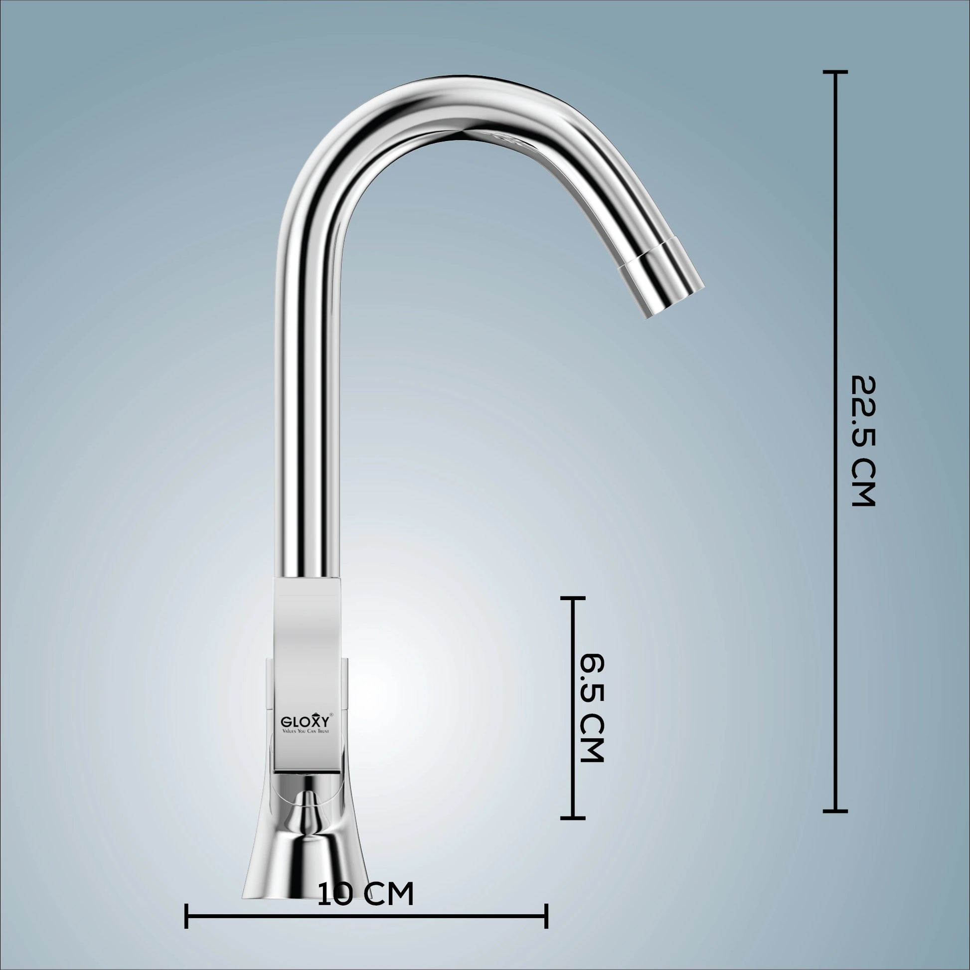 Durable brass faucet for kitchen and basin from Gloxy Delight Series with double mixer handles