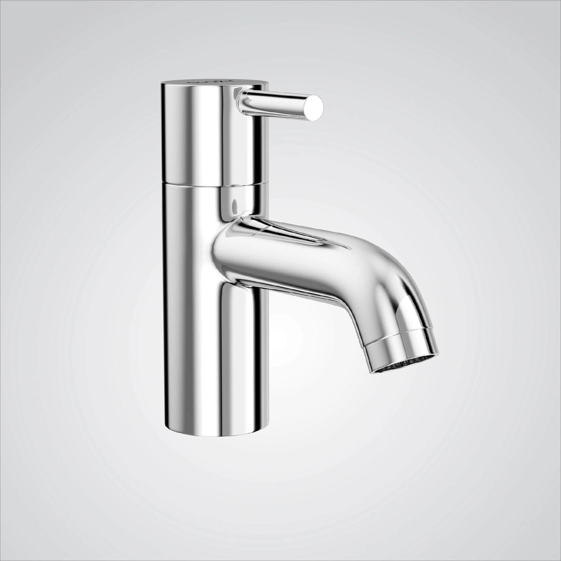 Chrome finish deck mount single lever brass short pillar cock faucet tap valve