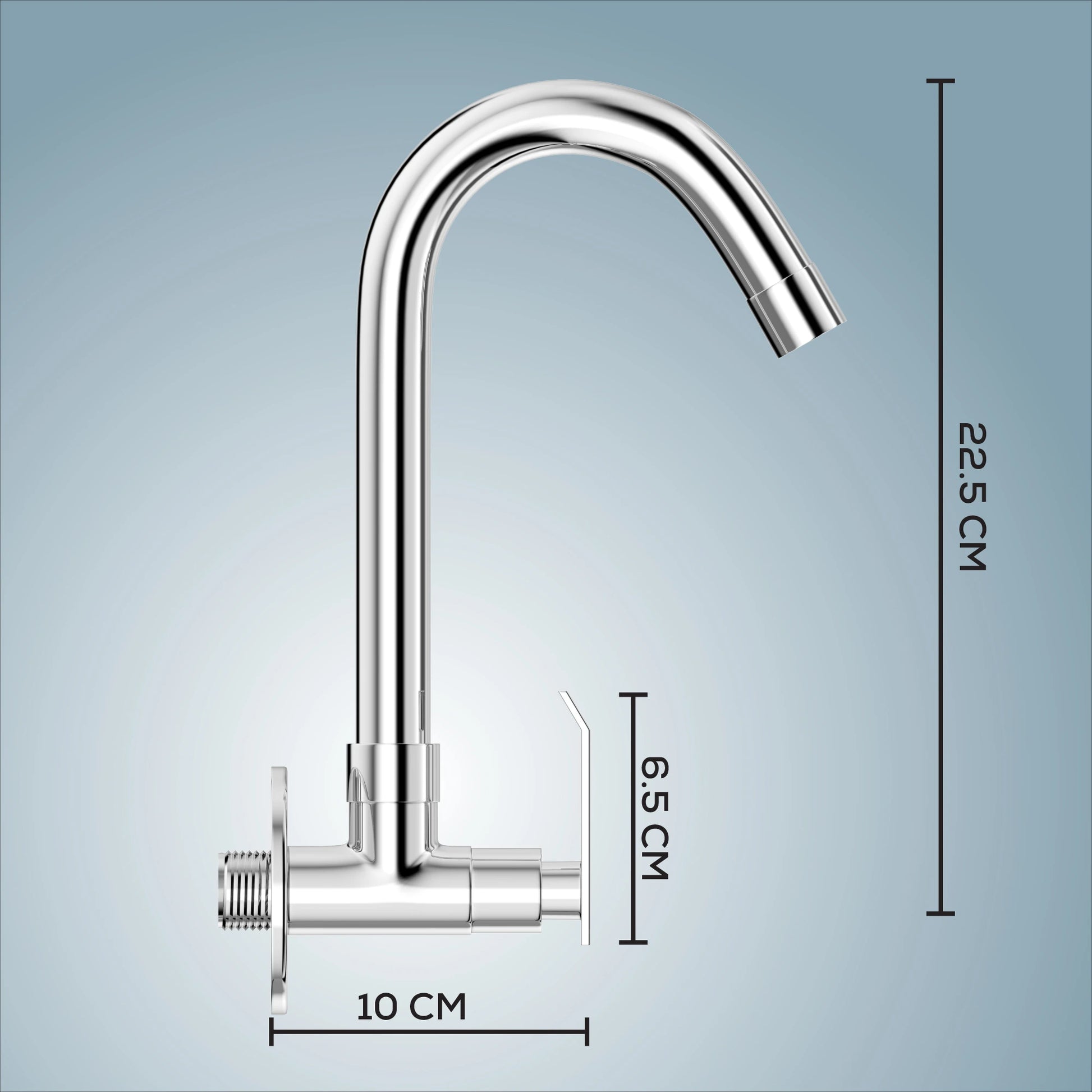 gloxy swan neck single lever single flow water cock
