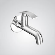 Chrome finish wall mount brass long neck bibcock faucet tap valve
