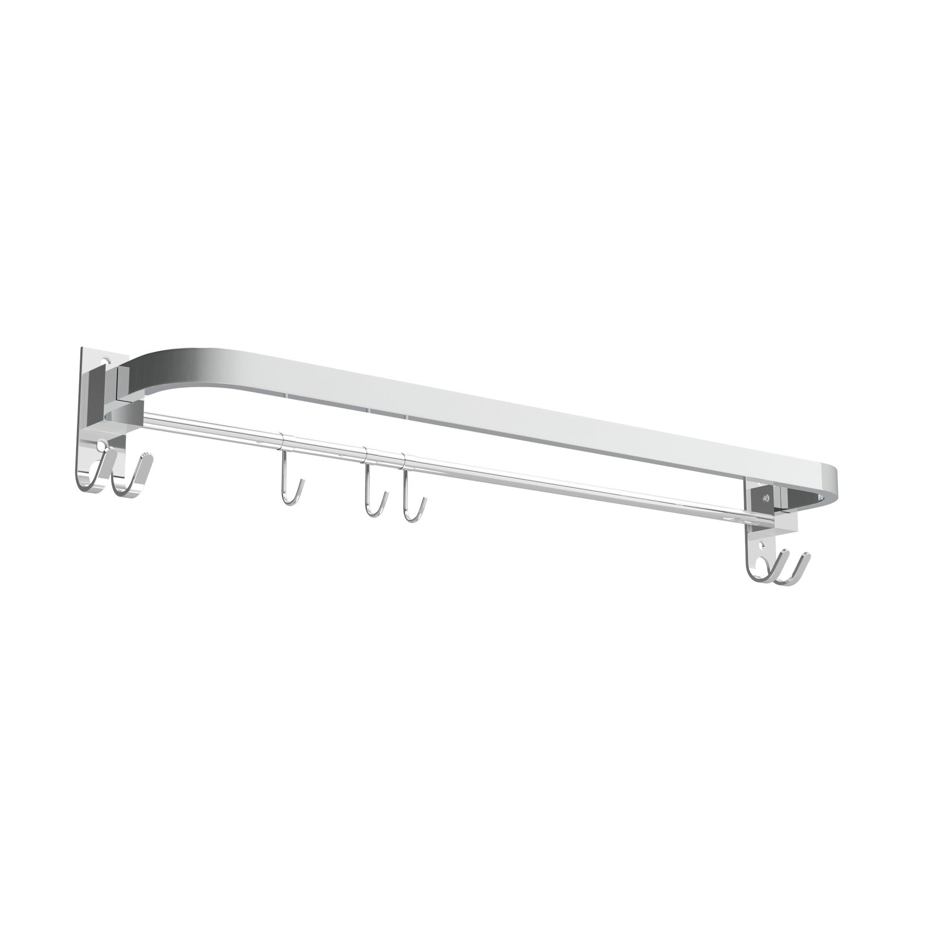 soilid round shape towel bar with adjustable hook