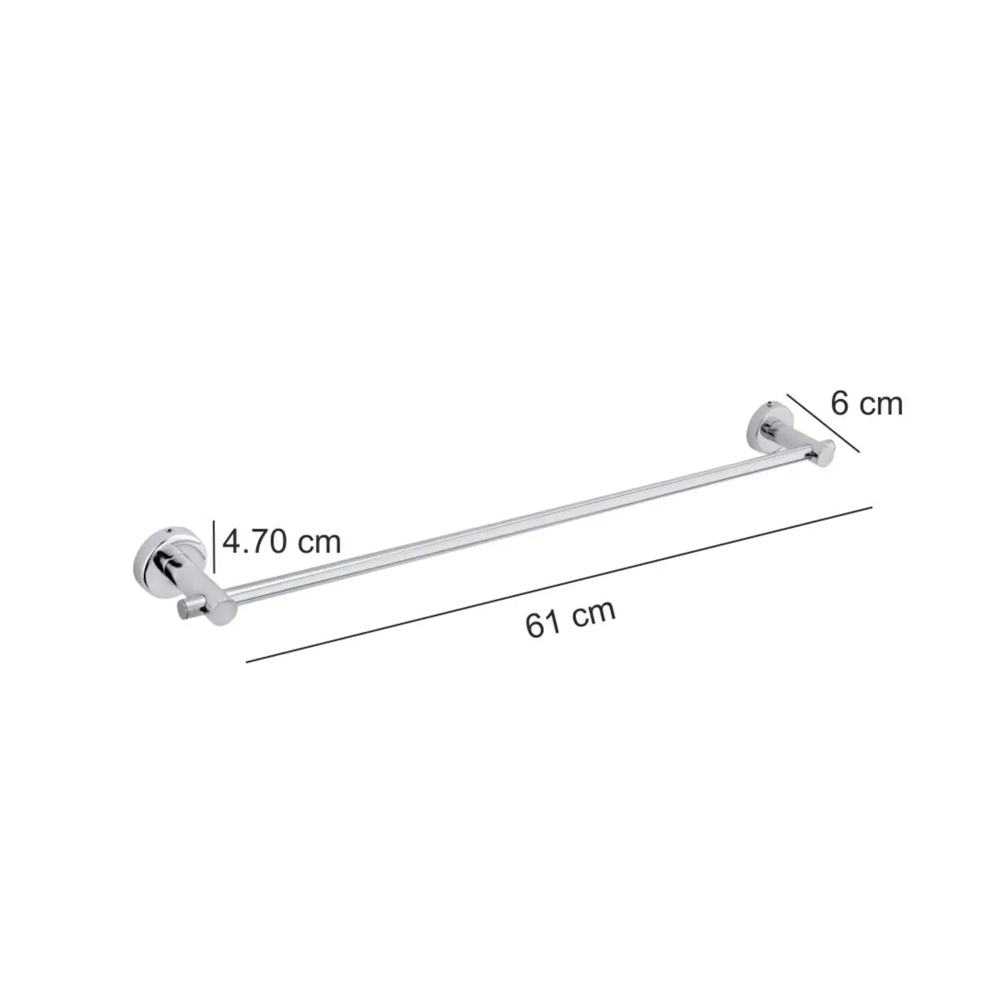 Round Stainless Steel Towel Rod for Bathroom- by GLOXY®