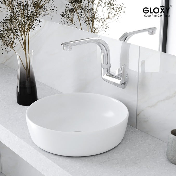 wall mount single lever foam flow kitchen sink cock
