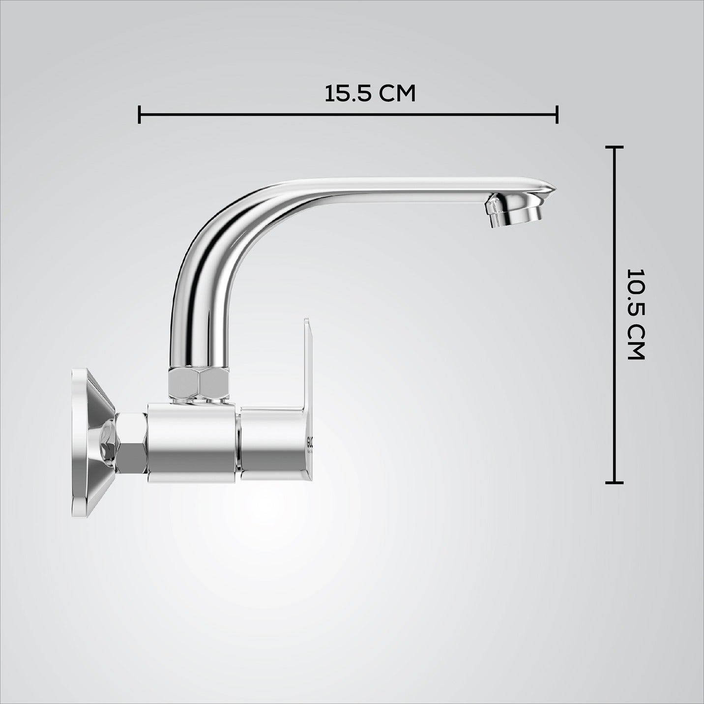 gloxy wall mount single lever swivel spout cock
