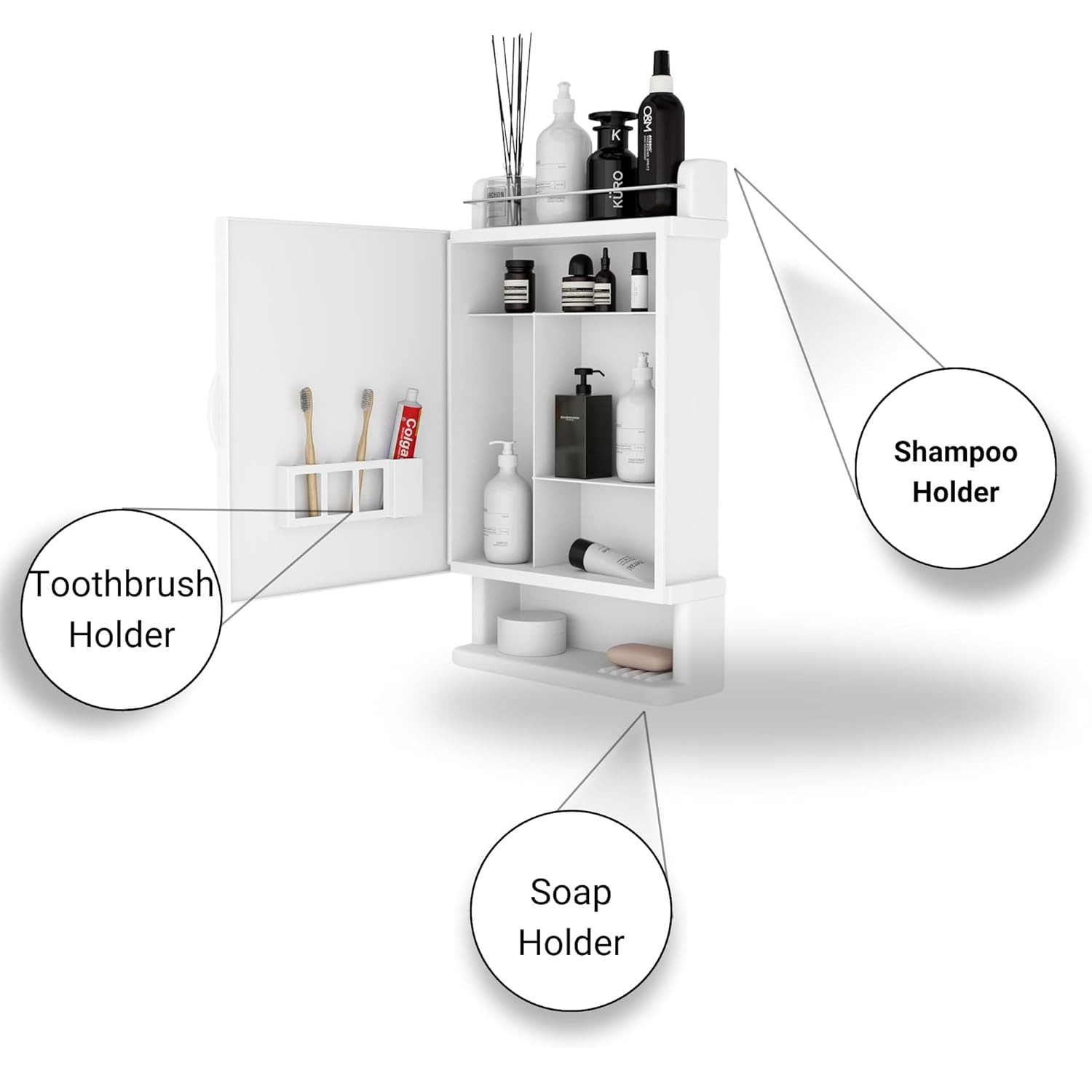 toothbrush holder shampoo holder soap holder for bathroom