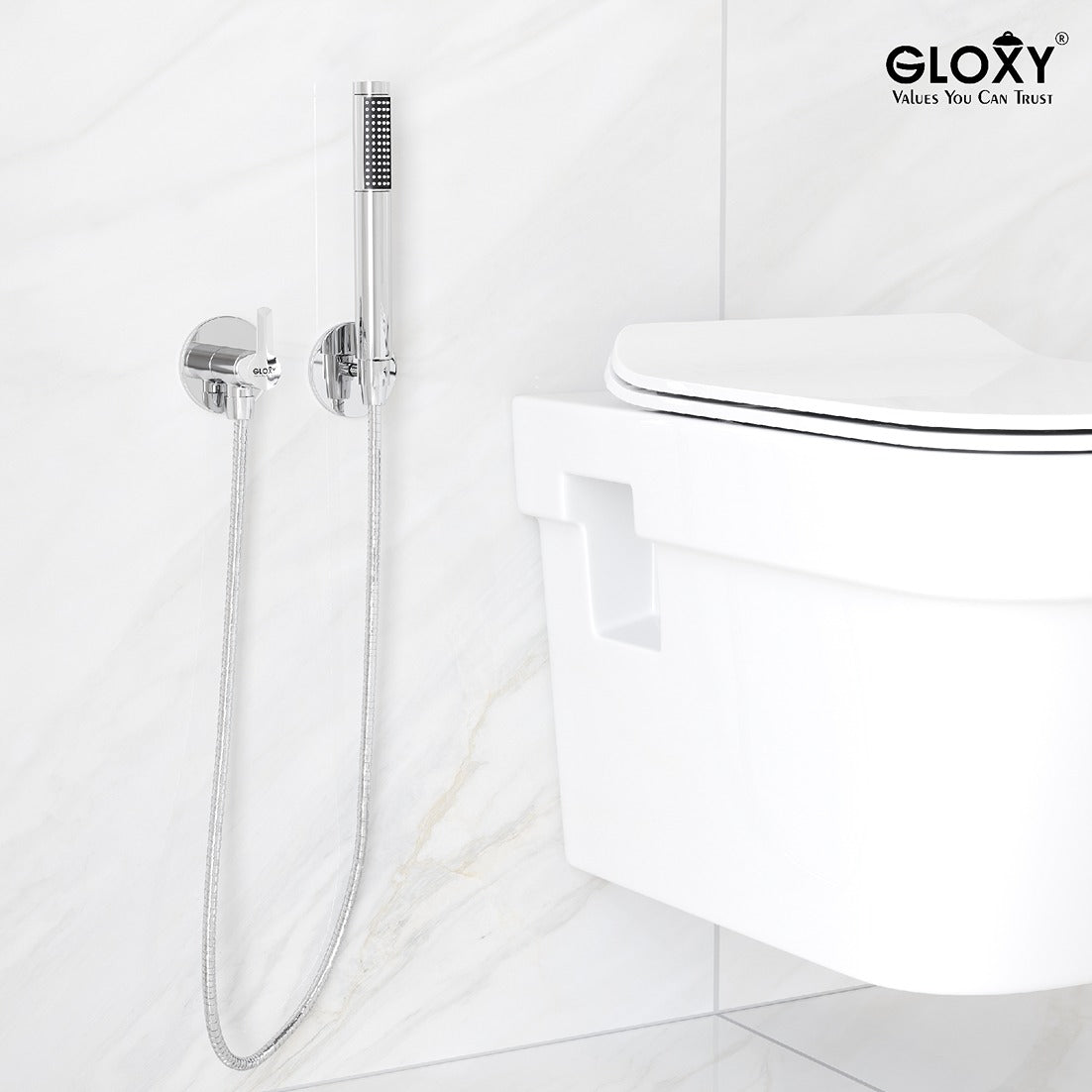 Gloxy Lotus Series One-Way Single Lever Brass Angle Valve